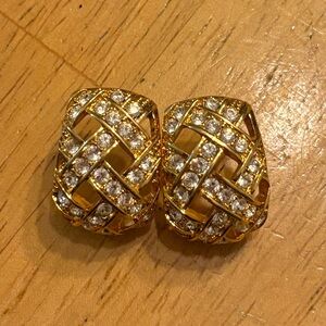Swarovski Gold Earrings